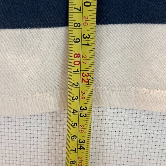 Junk Food Clothing T Shirt Dress Short Sleeve Wide Striped Blue White Size Small - Picture 8 of 8